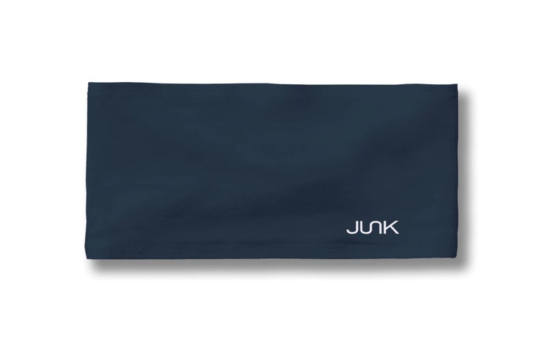 JUNK Brands Big Bang Lite Headband - Moisture-Wicking, Performance Fabric, Non-Slip, Sports Sweatband for Men & Women - One Size - Navy - Image 3